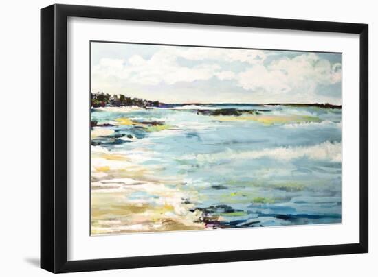 Beach Surf III-Karen Fields-Framed Art Print