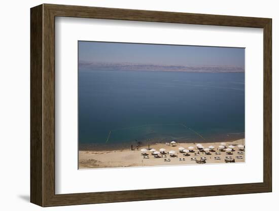 Beach Swimming Area, Crown Plaza Dead Sea Hotel, Dead Sea, Jordan, Middle East-Richard Maschmeyer-Framed Photographic Print