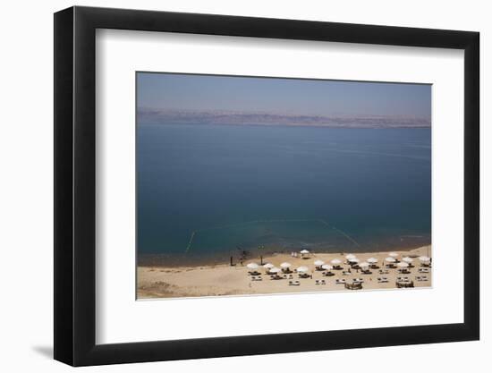 Beach Swimming Area, Crown Plaza Dead Sea Hotel, Dead Sea, Jordan, Middle East-Richard Maschmeyer-Framed Photographic Print