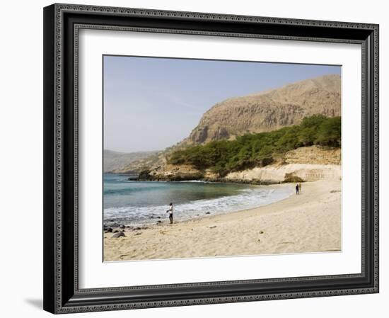 Beach, Tarrafal, Santiago, Cape Verde Islands, Africa-R H Productions-Framed Photographic Print