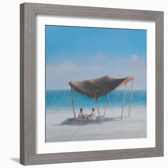 Beach Tent, 2012-Lincoln Seligman-Framed Giclee Print