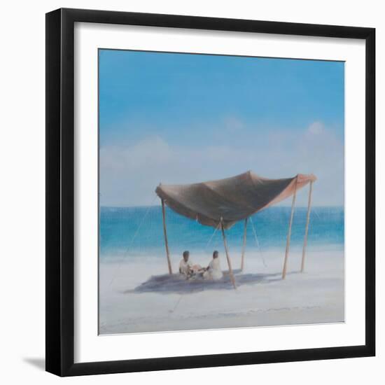 Beach Tent, 2012-Lincoln Seligman-Framed Giclee Print