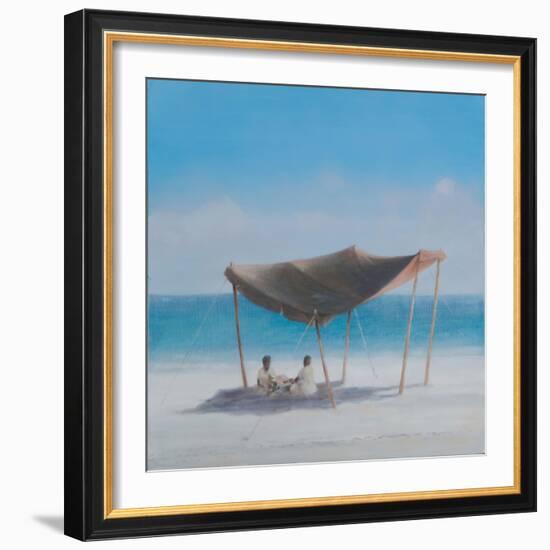 Beach Tent, 2012-Lincoln Seligman-Framed Giclee Print