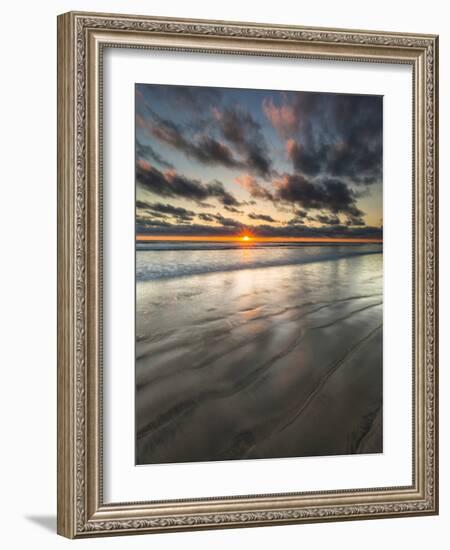 Beach Textures at Sunset in Carlsbad, Ca-Andrew Shoemaker-Framed Photographic Print