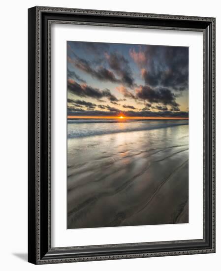 Beach Textures at Sunset in Carlsbad, Ca-Andrew Shoemaker-Framed Photographic Print