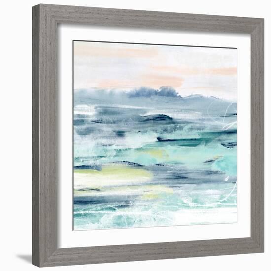 Beach Tides II-June Vess-Framed Art Print