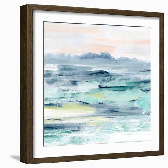 Beach Tides II-June Vess-Framed Art Print