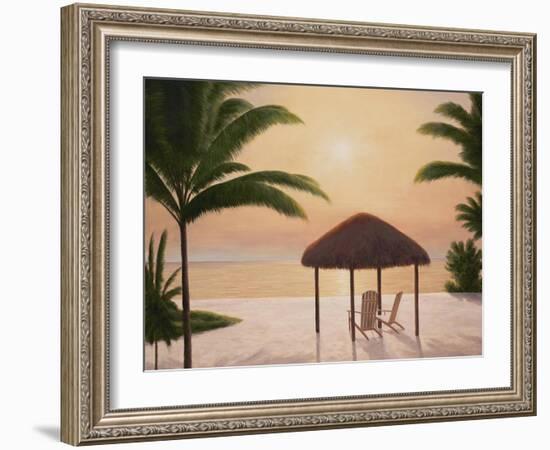 Beach Tiki-Diane Romanello-Framed Art Print