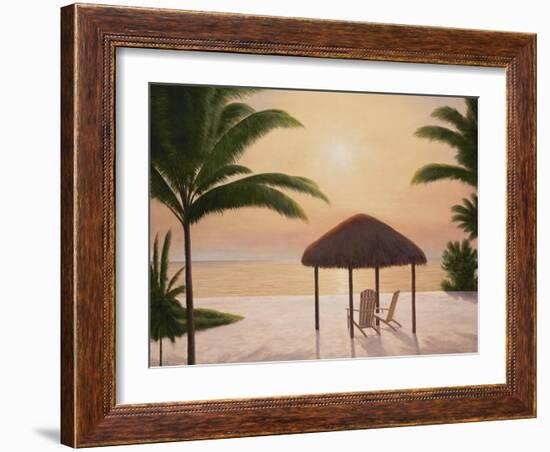 Beach Tiki-Diane Romanello-Framed Art Print
