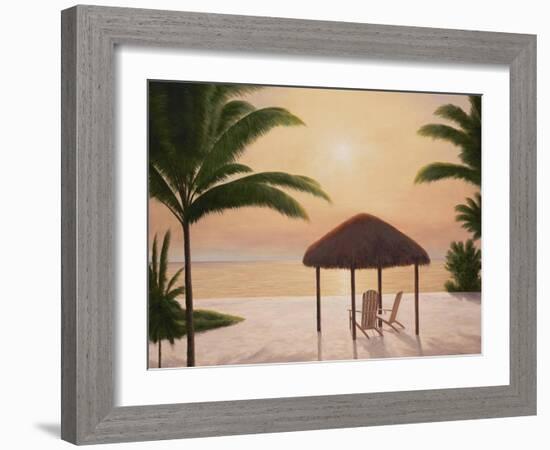 Beach Tiki-Diane Romanello-Framed Art Print