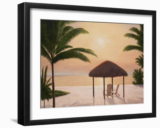 Beach Tiki-Diane Romanello-Framed Art Print