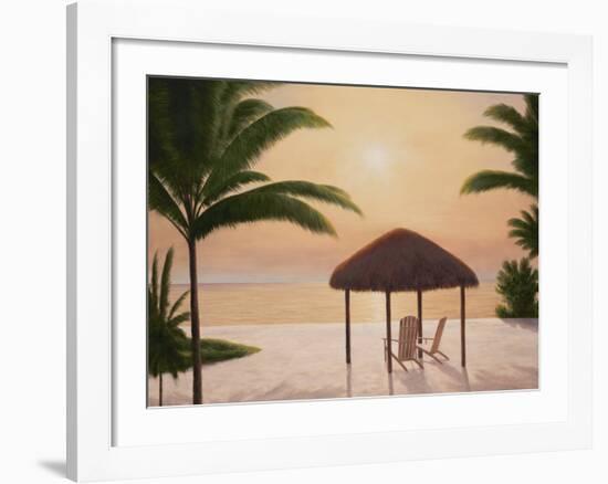 Beach Tiki-Diane Romanello-Framed Art Print