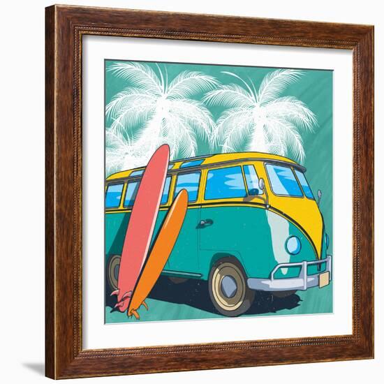 Beach Time-Kimberly Allen-Framed Art Print