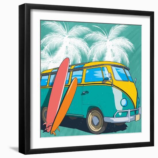 Beach Time-Kimberly Allen-Framed Art Print