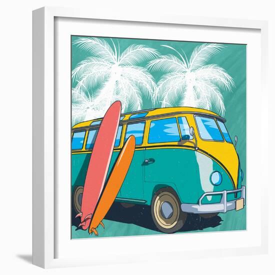 Beach Time-Kimberly Allen-Framed Art Print