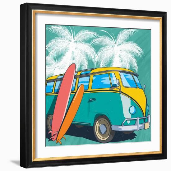 Beach Time-Kimberly Allen-Framed Art Print