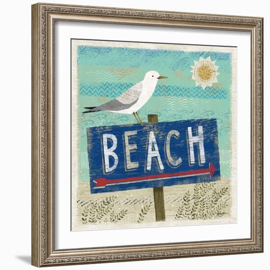 Beach Travel 2-Richard Faust-Framed Art Print