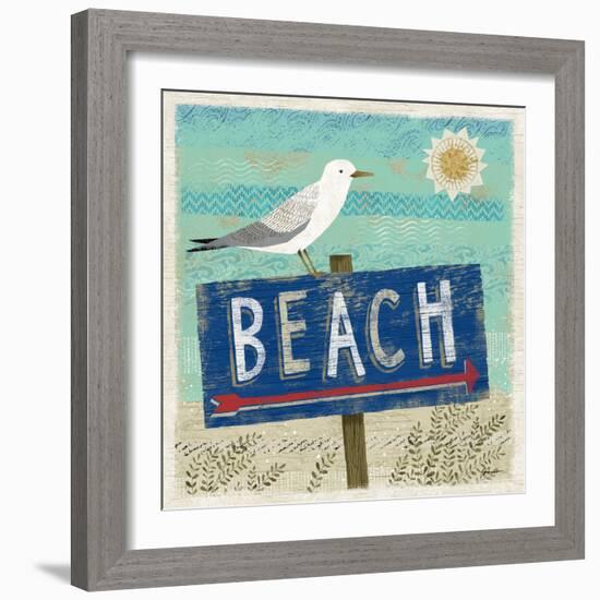 Beach Travel 2-Richard Faust-Framed Art Print