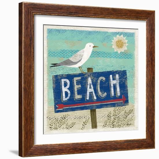 Beach Travel 2-Richard Faust-Framed Art Print