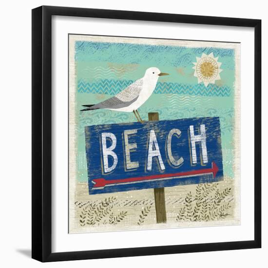 Beach Travel 2-Richard Faust-Framed Art Print