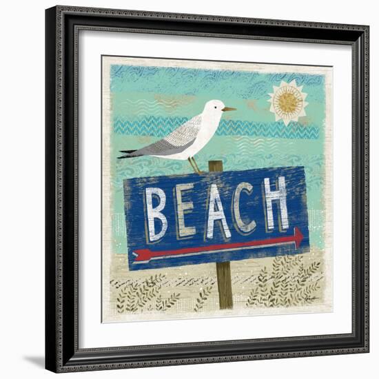 Beach Travel 2-Richard Faust-Framed Art Print