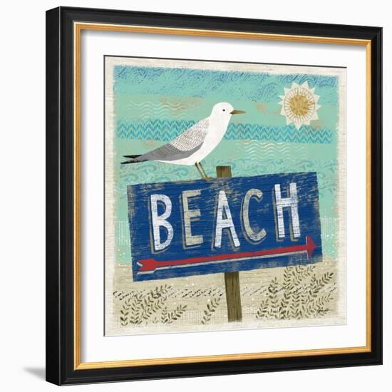 Beach Travel 2-Richard Faust-Framed Art Print