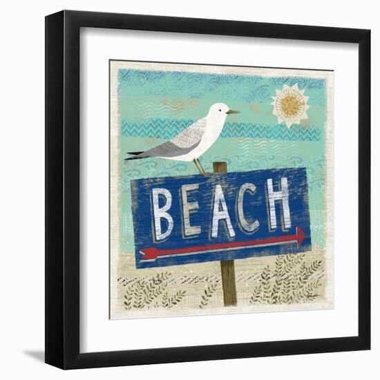 Beach Travel 2-Richard Faust-Framed Art Print