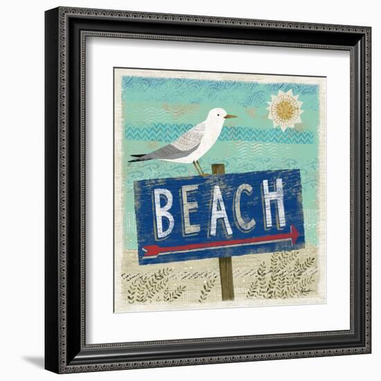 Beach Travel 2-Richard Faust-Framed Art Print