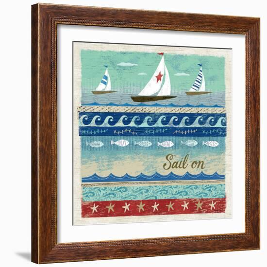 Beach Travel 3-Richard Faust-Framed Art Print