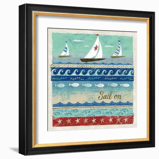 Beach Travel 3-Richard Faust-Framed Art Print