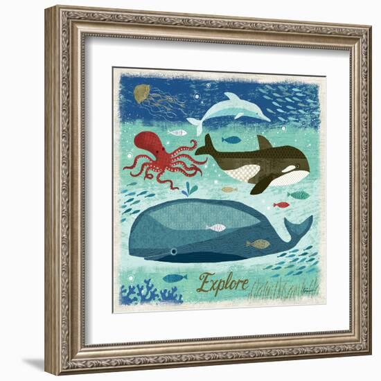 Beach Travel 4-Richard Faust-Framed Art Print