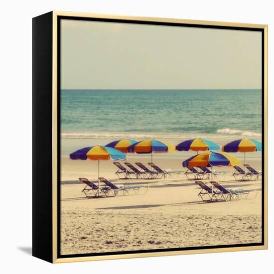 Beach Trip I-Gail Peck-Framed Stretched Canvas