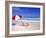 Beach Umbrella and Chairs, Caribbean-Bill Bachmann-Framed Photographic Print