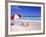 Beach Umbrella and Chairs, Caribbean-Bill Bachmann-Framed Photographic Print