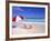 Beach Umbrella and Chairs, Caribbean-Bill Bachmann-Framed Photographic Print