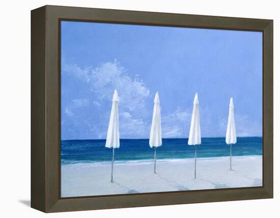 Beach Umbrellas, 2005-Lincoln Seligman-Framed Premier Image Canvas