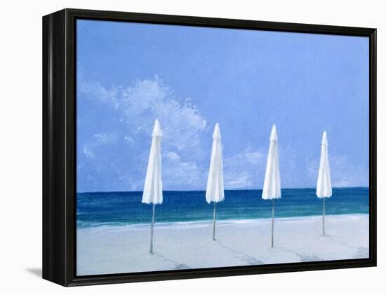 Beach Umbrellas, 2005-Lincoln Seligman-Framed Premier Image Canvas