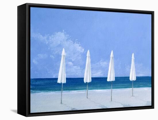 Beach Umbrellas, 2005-Lincoln Seligman-Framed Premier Image Canvas