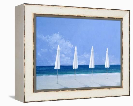 Beach Umbrellas, 2005-Lincoln Seligman-Framed Premier Image Canvas