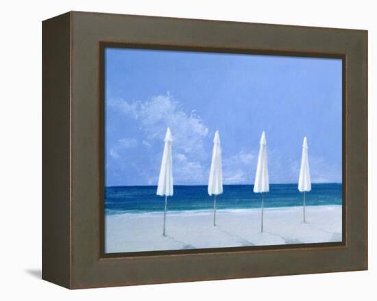 Beach Umbrellas, 2005-Lincoln Seligman-Framed Premier Image Canvas