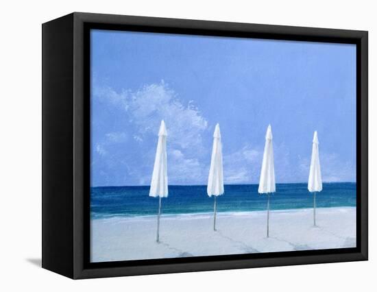 Beach Umbrellas, 2005-Lincoln Seligman-Framed Premier Image Canvas