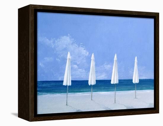 Beach Umbrellas, 2005-Lincoln Seligman-Framed Premier Image Canvas