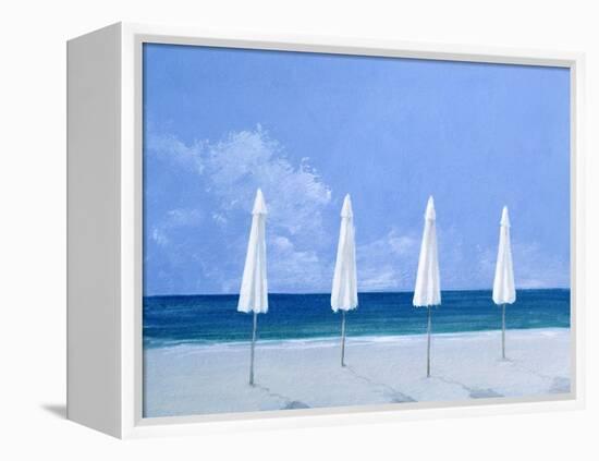 Beach Umbrellas, 2005-Lincoln Seligman-Framed Premier Image Canvas