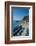 Beach umbrellas lining the beach in Monterosso al Mare, Cinque Terre, Italy.-Michael DeFreitas-Framed Photographic Print