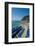 Beach umbrellas lining the beach in Monterosso al Mare, Cinque Terre, Italy.-Michael DeFreitas-Framed Photographic Print