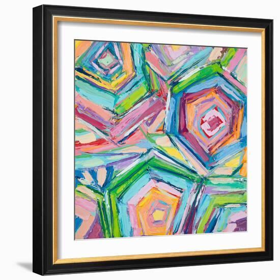 Beach Umbrellas-Ann Marie Coolick-Framed Art Print