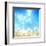 Beach under Sun Shot in Manual Mode Out of Focus-VibrantImage-Framed Art Print