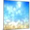 Beach under Sun Shot in Manual Mode Out of Focus-VibrantImage-Mounted Art Print