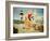 Beach Vacation-Lowell Herrero-Framed Art Print