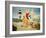 Beach Vacation-Lowell Herrero-Framed Art Print